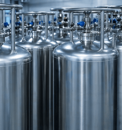 криоцилиндры для хранения и подачи технических газов